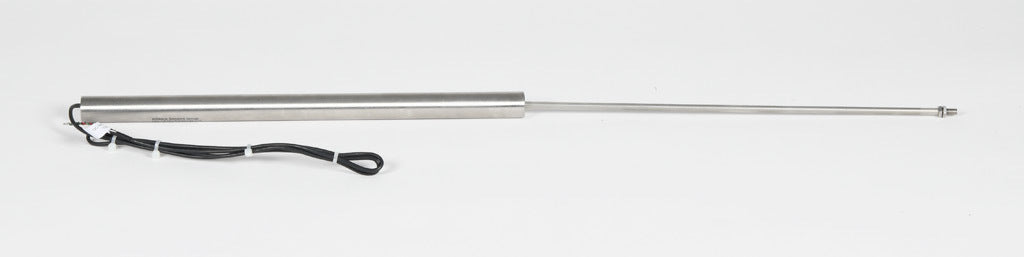 Alliance Sensors inductive linear position sensor, fixed slide, 300mm stroke, 5.2mm shaft diameter, 4-20 mA output, 19mm diameter x 317.5mm body, M5 x 0.8 mount, pigtail, 3.2ft/1m cable length.-LZI19-300A-00-20S