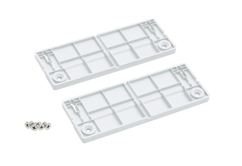 AttaBox mounting flanges, replacement, polycarbonate. For use with 10in wide Heartland series enclosures. Includes (2) mounting flanges and mounting hardware.-MFK10
