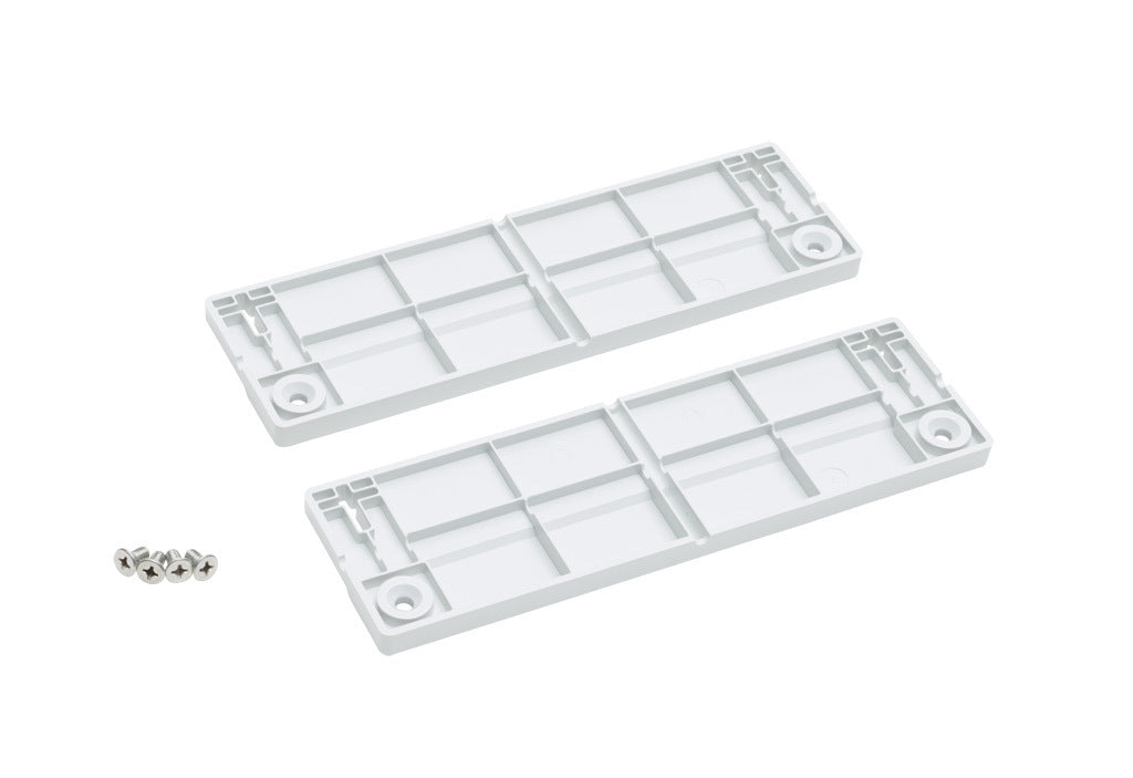AttaBox mounting flanges, replacement, polycarbonate. For use with 12in wide Heartland series enclosures. Includes (2) mounting flanges and mounting hardware.-MFK12