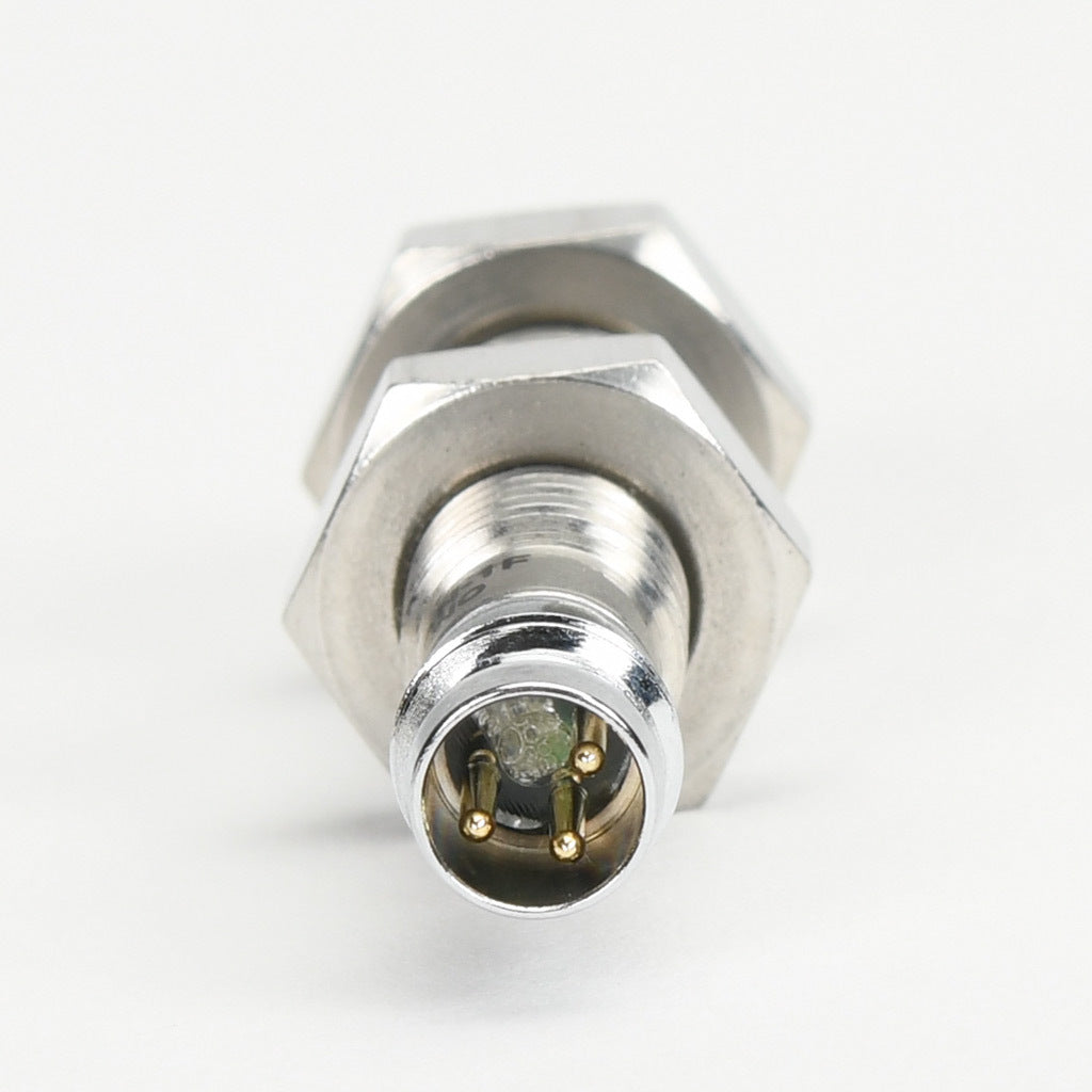 AchieVe inductive proximity sensor, tubular, 8mm diameter x 45mm body, 304 stainless steel housing, NPN, N.O. output, 1.5mm sensing distance, flush, 5 kHz switching frequency, IP67, 3-pin M8 quick-disconnect.-PAE-AN-1F
