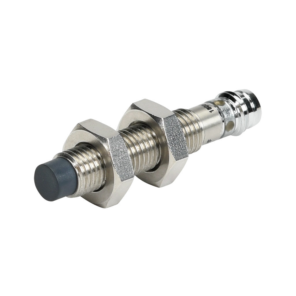 AchieVe inductive proximity sensor, tubular, 8mm diameter x 45mm body, 304 stainless steel housing, NPN, N.O. output, 2.5mm sensing distance, non-flush, 4.5 kHz switching frequency, IP67, 3-pin M8 quick-disconnect.-PAE-AN-2F