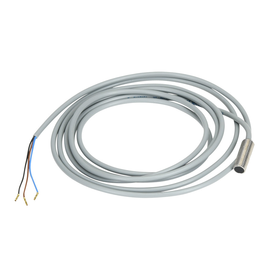 AchieVe inductive proximity sensor, tubular, 8mm diameter x 22mm body, 304 stainless steel housing, PNP, N.O. output, 1.5mm sensing distance, flush, 5 kHz switching frequency, IP67, pigtail.-PAE-AP-1A