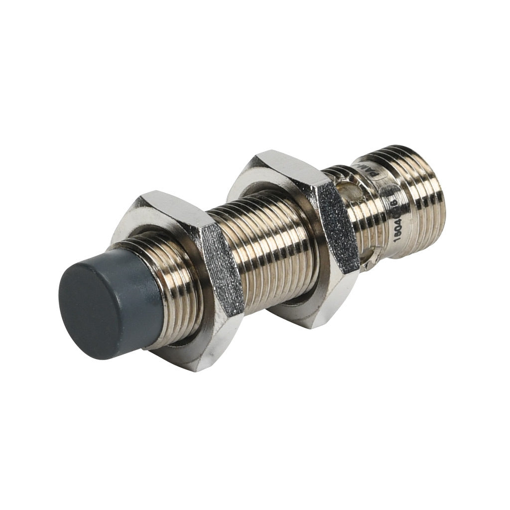 AchieVe inductive proximity sensor, tubular, 12mm diameter x 45mm body, nickel-plated brass housing, NPN, N.O. output, 4mm sensing distance, non-flush, 2 kHz switching frequency, IP67, 4-pin M12 quick-disconnect.-PAM-AN-2H