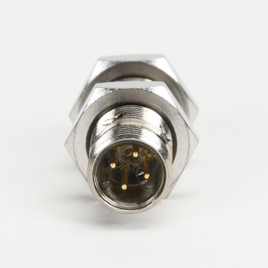 AchieVe inductive proximity sensor, tubular, 12mm diameter x 45mm body, nickel-plated brass housing, NPN, N.O. output, 4mm sensing distance, non-flush, 2 kHz switching frequency, IP67, 4-pin M12 quick-disconnect.-PAM-AN-2H