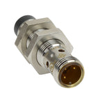 AutomationDirect inductive proximity sensor, tubular, 12mm diameter x 45mm body, bronze-plated brass housing, NPN, N.O. output, 7mm sensing distance, non-flush, 700 Hz switching frequency, IP65 IP66 IP67 IP68 IP69K, 4-pin M12 quick-disconnect.-PNM6-AN-4H