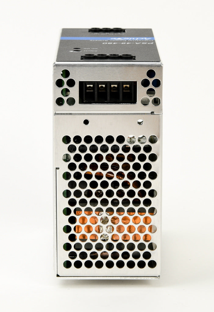 AchieVe PSA series switching power supply, 48 VDC @ 10A/480W, 120/240 VAC nominal input, 1-phase, enclosed, aluminum housing, 35mm DIN rail mount, screw terminals.-PSA-48-480