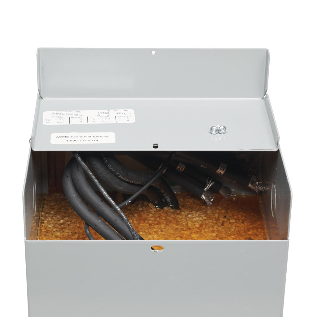 ACME buck-boost transformer, encapsulated core, 5 kVA, 1-phase, 120/240 VAC, 16/32 VAC secondary, 60 Hz, NEMA 3R, wall mount.-T113077
