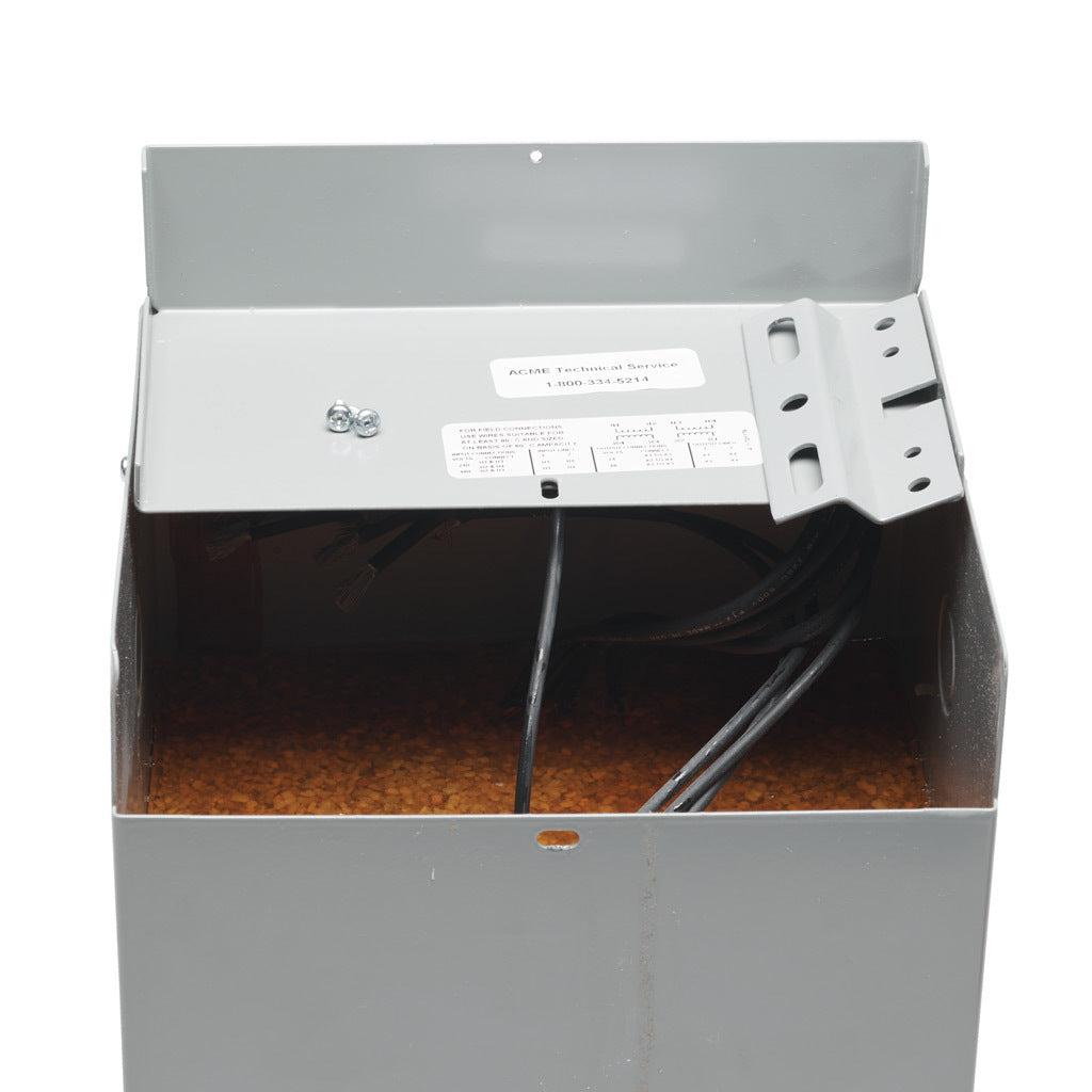 ACME buck-boost transformer, encapsulated core, 3 kVA, 1-phase, 240/480 VAC, 24/48 VAC secondary, 60 Hz, NEMA 3R, wall mount.-T137923