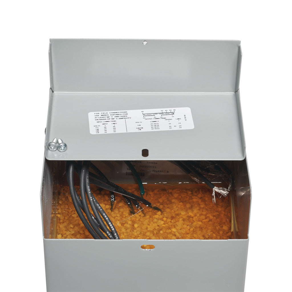 ACME general purpose transformer, encapsulated core, 1 kVA, 1-phase, 120-277 VAC selectable, 120/240 VAC secondary, 60 Hz, electrostatic shield, NEMA 3R, wall mount.-T279740S