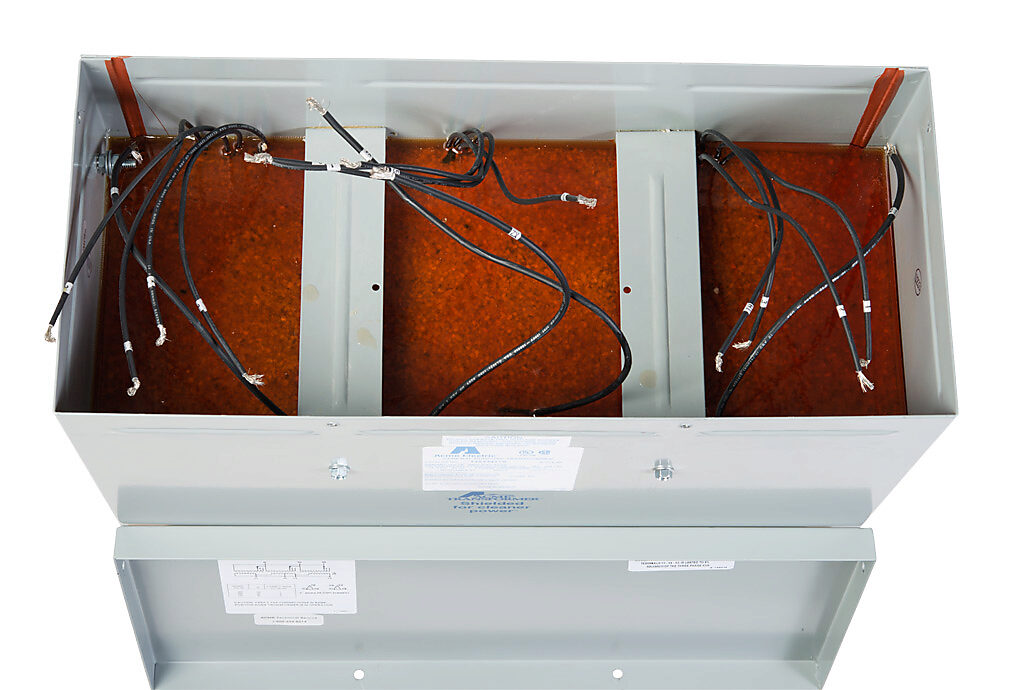 ACME general purpose transformer, encapsulated core, 15 kVA, 3-phase, 480 VAC Delta, 240/120 VAC Delta (center tap) secondary, 60 Hz, electrostatic shield, NEMA 3R, floor mount.-T3533411S