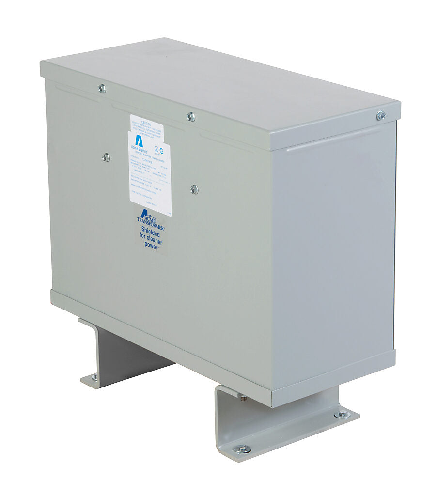 ACME general purpose transformer, encapsulated core, 15 kVA, 3-phase, 600 VAC Delta, 480Y/277 VAC secondary, 60 Hz, electrostatic shield, NEMA 3R, floor mount.-T3795191S