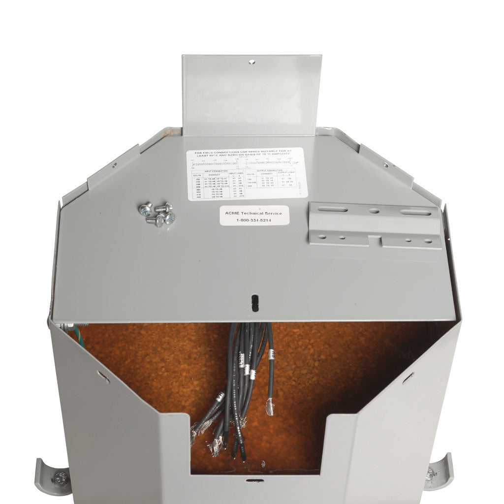 ACME general purpose transformer, encapsulated core, 7.5 kVA, 1-phase, 190-440 VAC selectable, 120/240 VAC secondary, 50/60 Hz, electrostatic shield, NEMA 3R, wall mount.-TF252794S