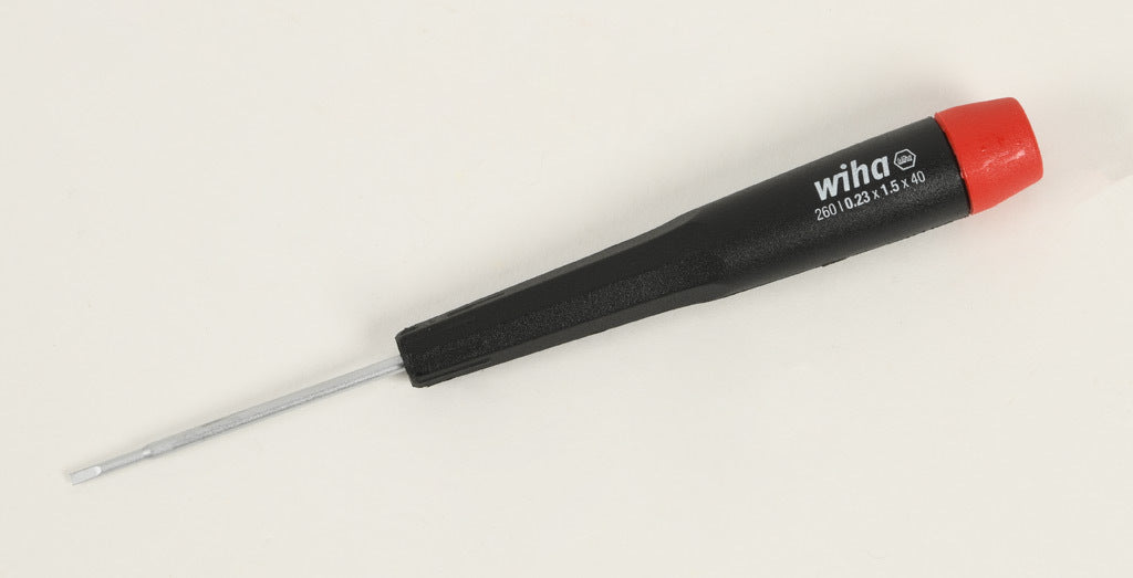 Wiha precision screwdriver set, slotted, 8 pieces, free-spinning cap.-WT26098