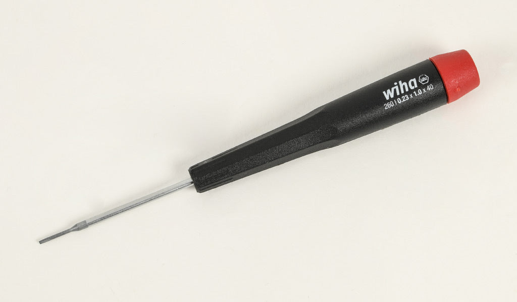 Wiha precision screwdriver set, slotted, 8 pieces, free-spinning cap.-WT26098