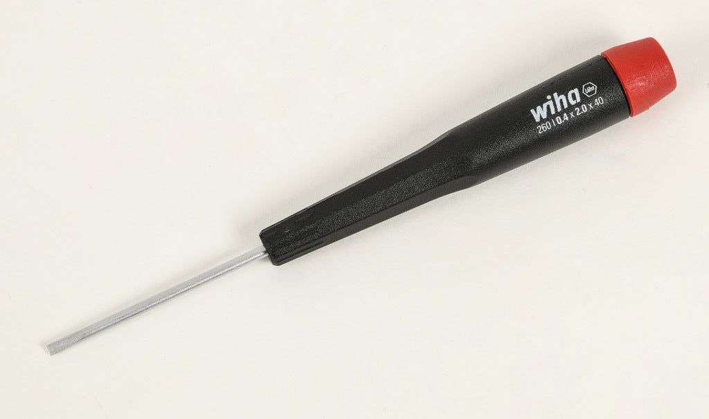 Wiha precision screwdriver set, slotted, 8 pieces, free-spinning cap.-WT26098