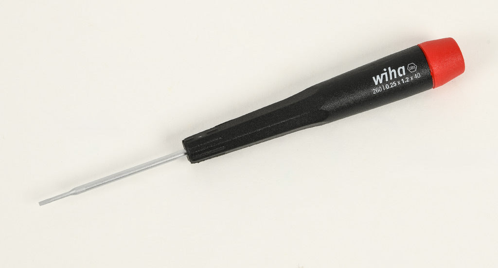 Wiha precision screwdriver set, slotted, 8 pieces, free-spinning cap.-WT26098