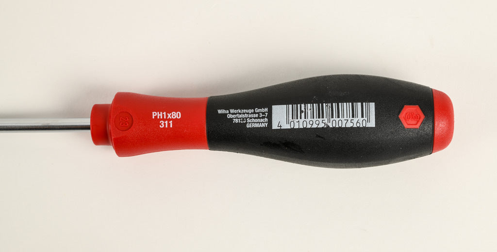 Wiha standard screwdriver set, Phillips and slotted, 7 pieces.-WT30278