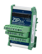 ZIPLink reduced-width feedthrough module, 24-pole, DIN rail mount.-ZL-RTB20-1