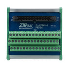 ZIPLink reduced-width feedthrough module, 48-pole, DIN rail mount.-ZL-RTB40-1
